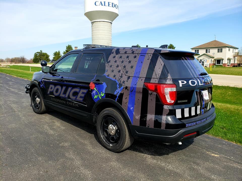 Brown Deer Police SUV wrap and graphics by Custom Finishes
